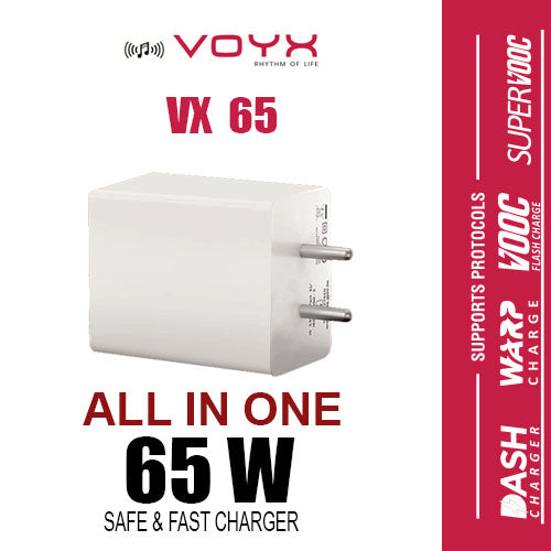 VOYX VX65, 65Watt Superfast All in One Charger for Mobile