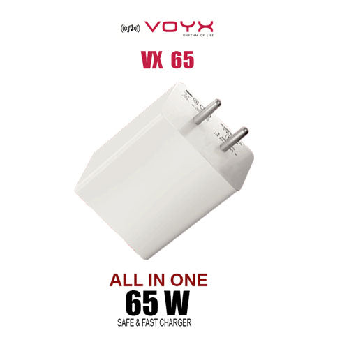 VOYX VX65, 65Watt Superfast All in One Charger for Mobile