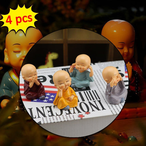 4781 Baby Buddha 4pc And Show Piece Used For House Office And Official Decorations Etc.