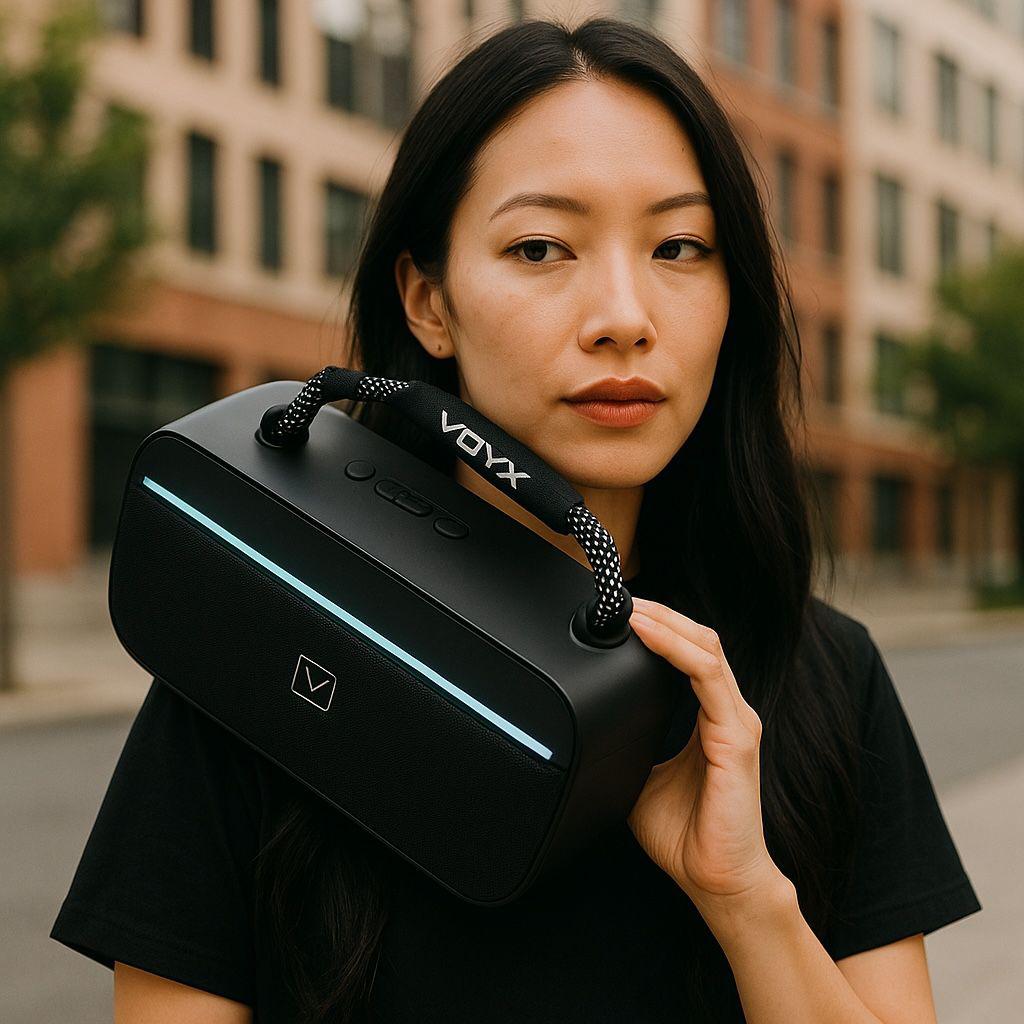 Voyx Boom Box 40 W Bluetooth Speaker with FM Radio