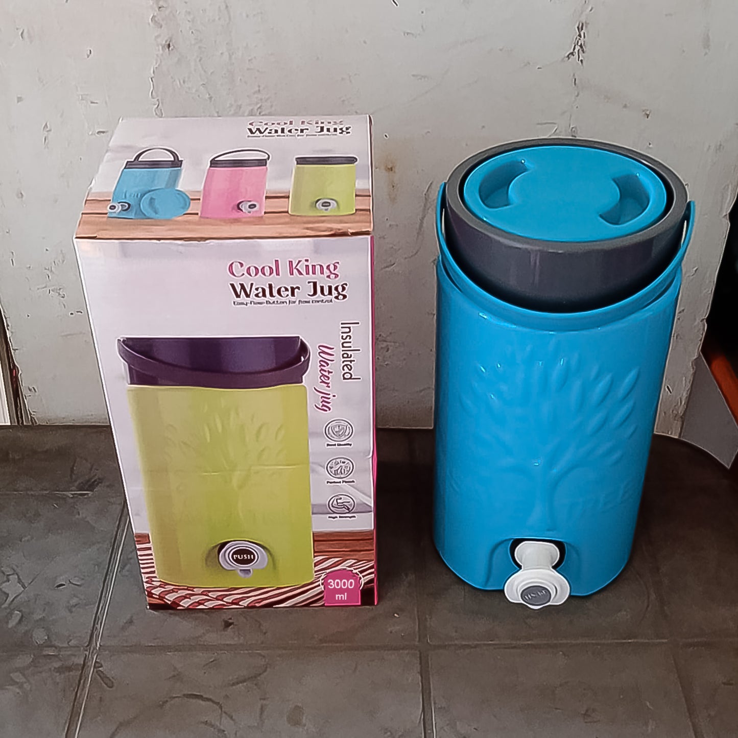 Insulated Plastic Water Rover Jug With A Sturdy Handle Water Jug Camper With Tap Plastic Insulated Water Water Storage Cool Water Storage For Home Travelling (3000 Ml)