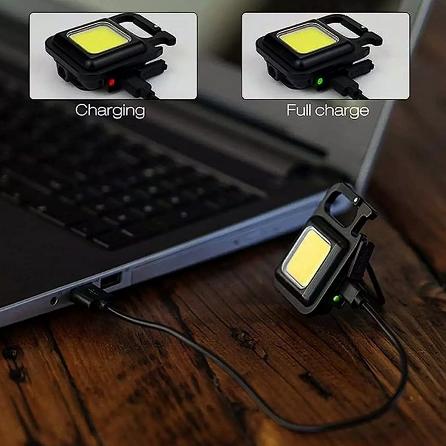 Rechargeable Keychain Mini Flashlight With 4 Light Mode