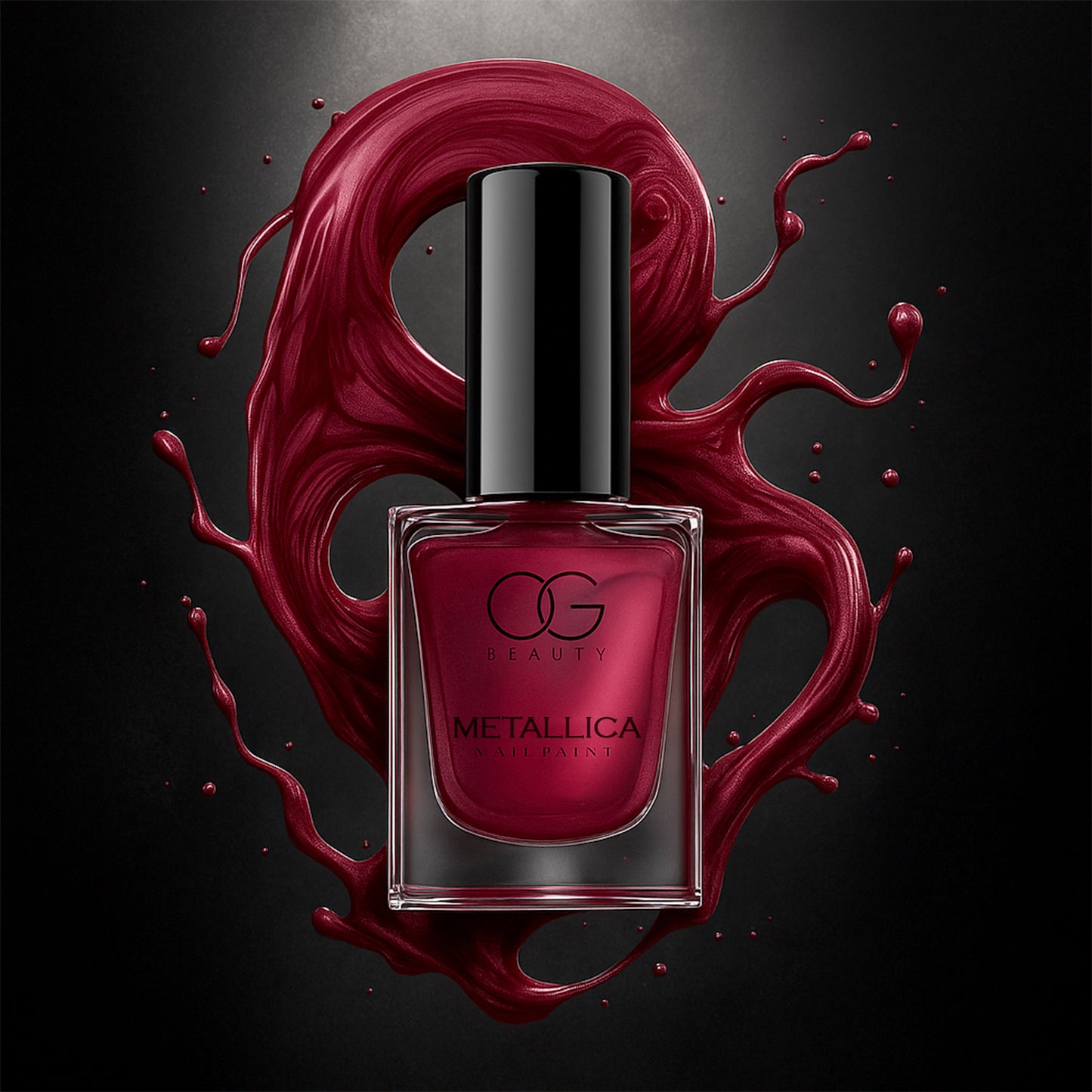 Og Beauty Premium Scarlet Red Metallica Nail Polish (1 Pc  10 Ml)