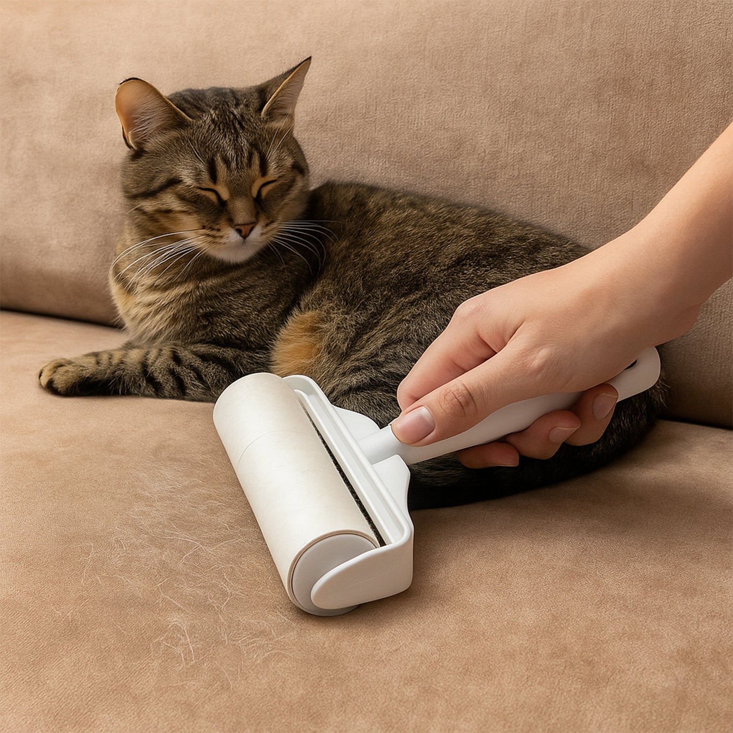 Reusable Pet Hair  Lint Remover Roller - (1 Pc  23  17 Cm)