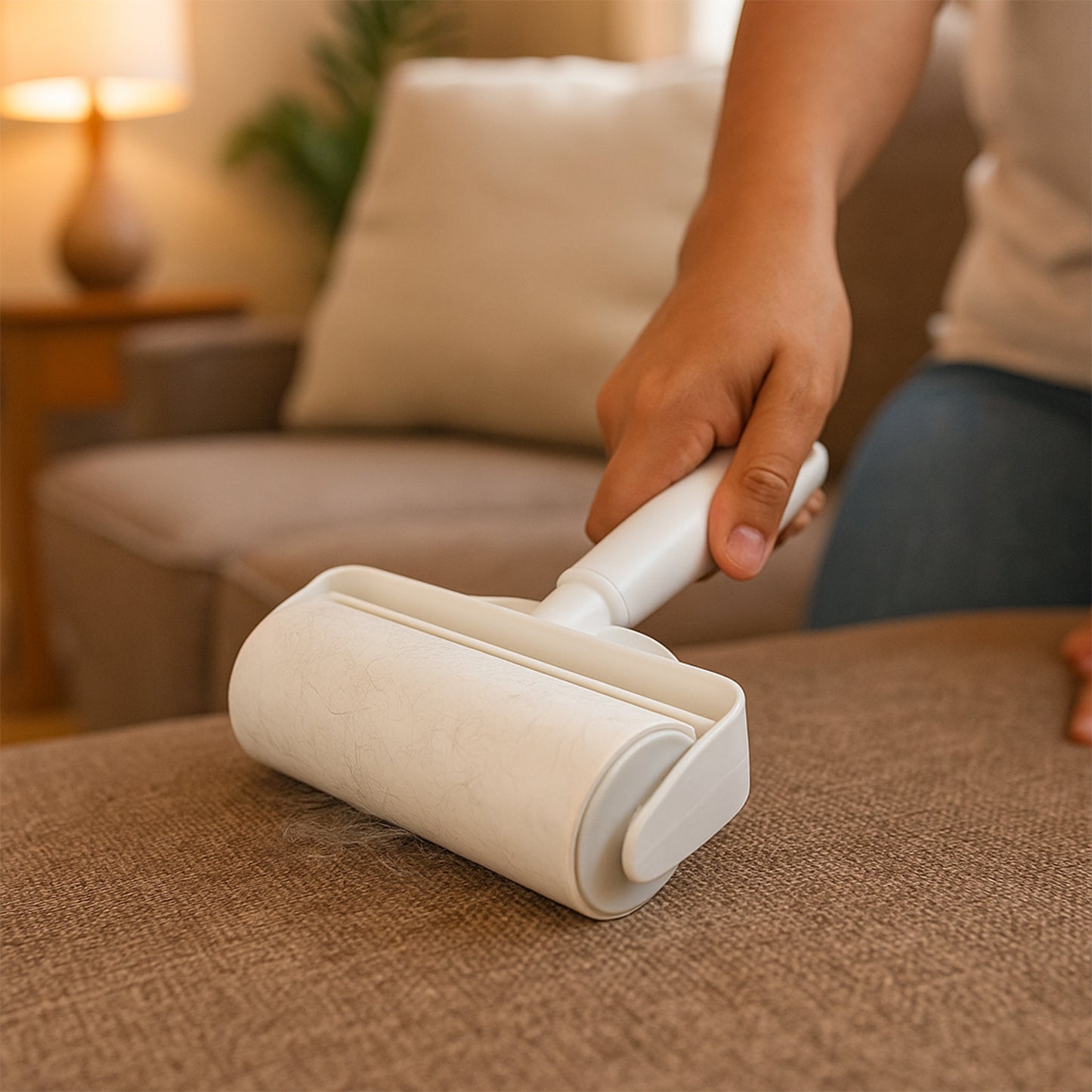 Reusable Pet Hair  Lint Remover Roller - (1 Pc  23  17 Cm)