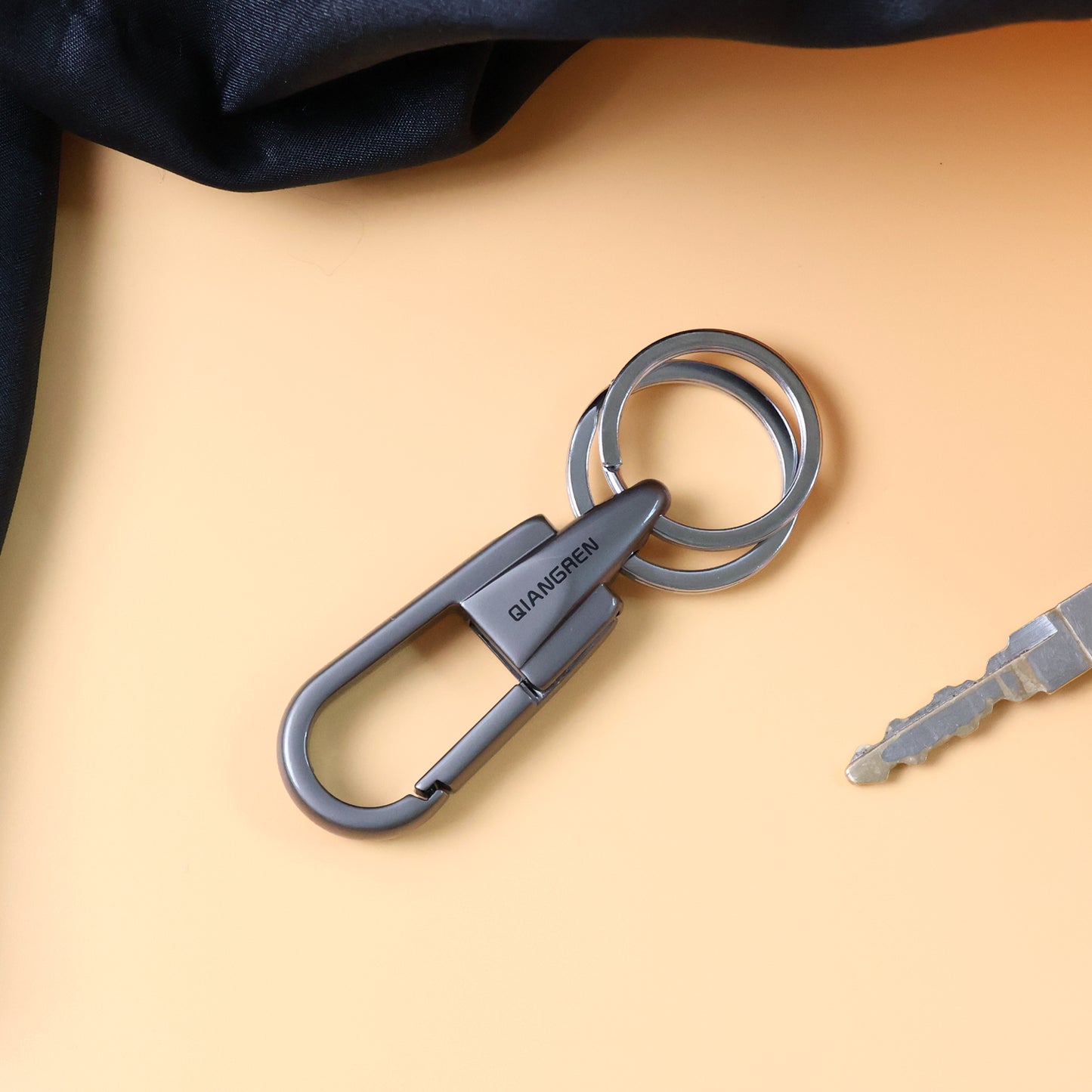 Dual-ring Carabiner Key Holder - (1 Pc)