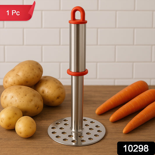 Stainless Steel Potato Masher With Ergonomic Handle (17cm 1 Pc)