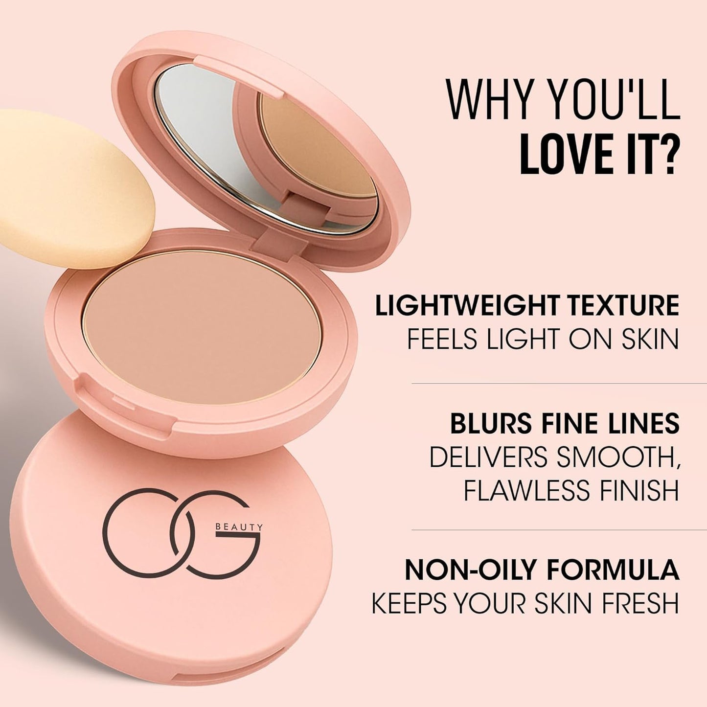 Og Beauty Frappe Flawless Touch Compact Powder (9 Gm  1 Pc)
