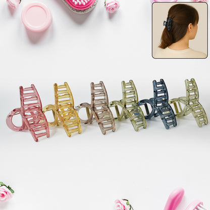 Plastic Hair Clamp Grip, Simple Matte Hair Barrette Clamp (1 Pc)