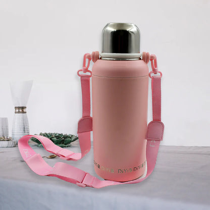 Stainless Steel tumblers 316 Stainless Steel, Vacuum Insulated Cup  Bottle, Portable Travel Kettle  Water Bottle with Handle, Outdoor Large Capacity Sports Kettle Cups  Bottle (1300 ML
