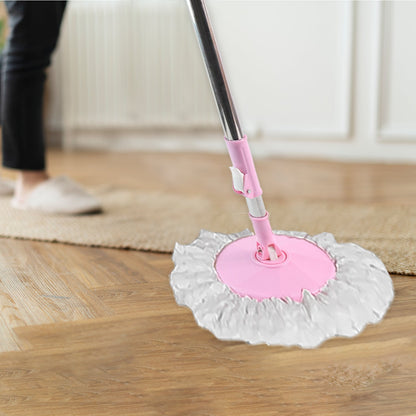 Home Cleaning Stainless Steel 360° Rotating Pole - Microfiber Mop with Adjustable Rod Stick Mix Color)