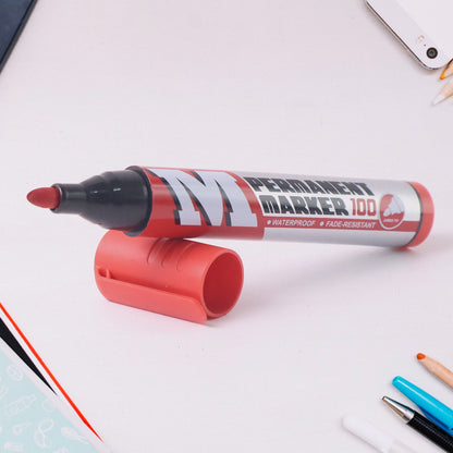 Marker Red Ink, Bold Tip, Quick-Dry Alcohol-BQased Marker (1 Pc)