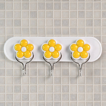 Multipurpose Strong & Hook Self-Adhesive hooks for wall Heavy Plastic Hook  (1 Pc)