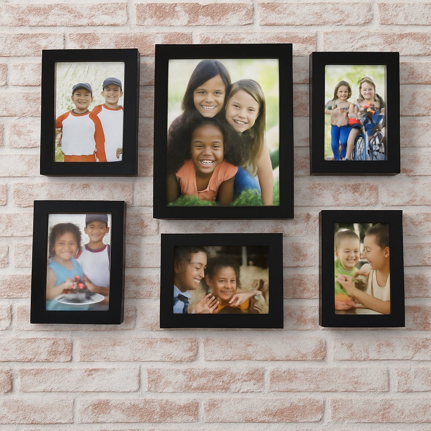 Premium Black Photo Frame Set 12 Pcs Wall Hanging Gallery Frames