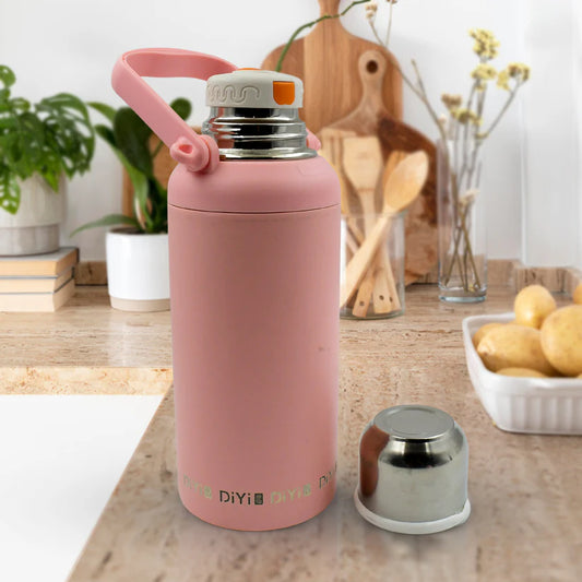 Stainless Steel tumblers 316 Stainless Steel, Vacuum Insulated Cup  Bottle, Portable Travel Kettle  Water Bottle with Handle, Outdoor Large Capacity Sports Kettle Cups  Bottle (1300 ML