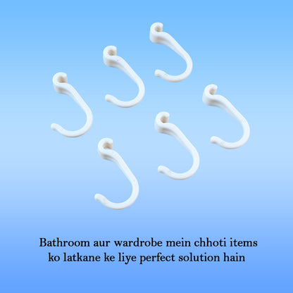 Small Plastic Hooks (6 Pc)