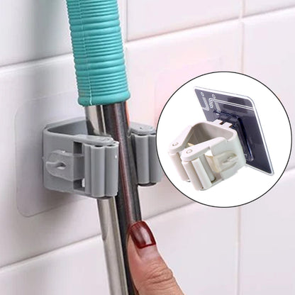 Wall Mounted Mop Broom Hanger Holder (1-Layer)