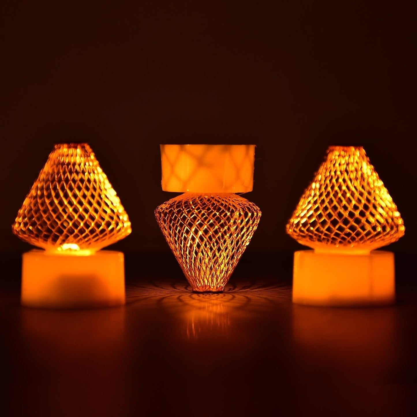 Premium LED Flameless Candle Lights (4 Pc / Set)