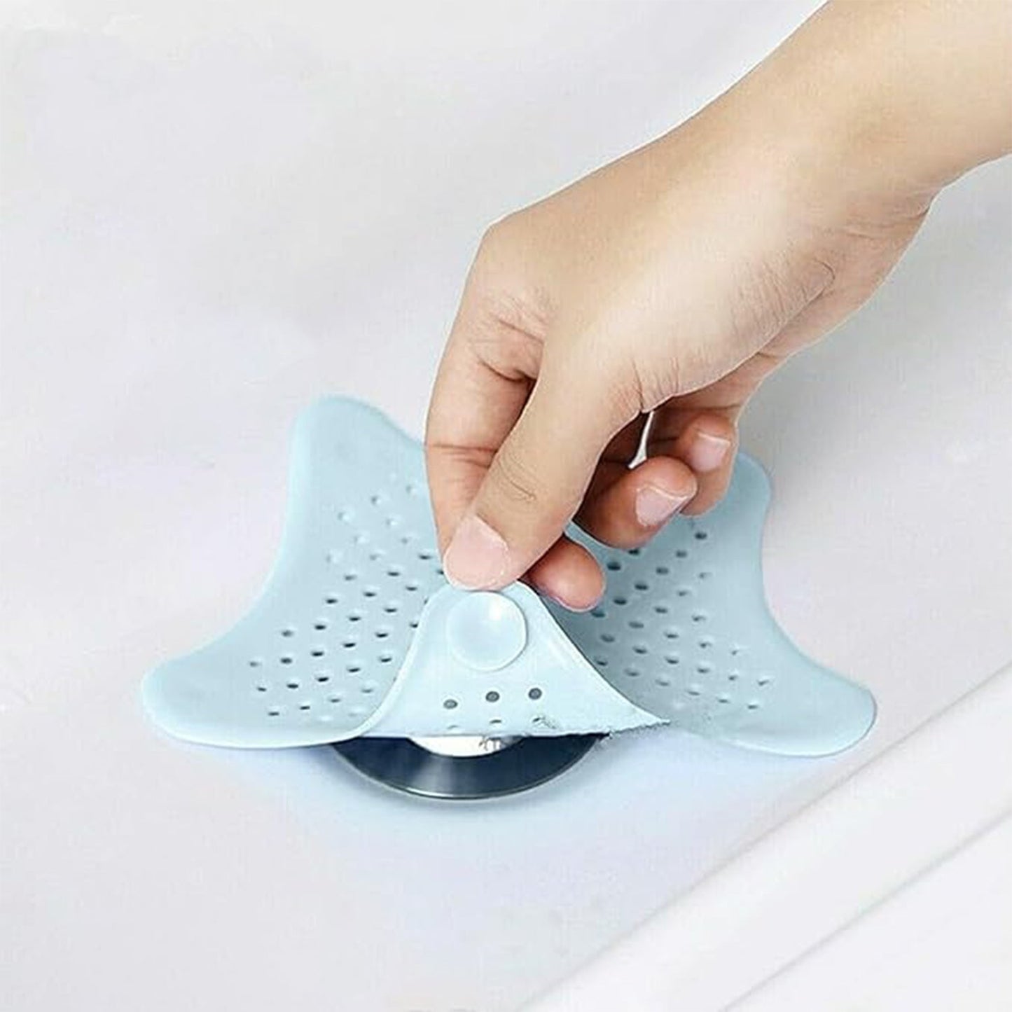 Silicone Star Shaped Sink Filter Bathroom Hair Catcher Drain Strainers for Basin