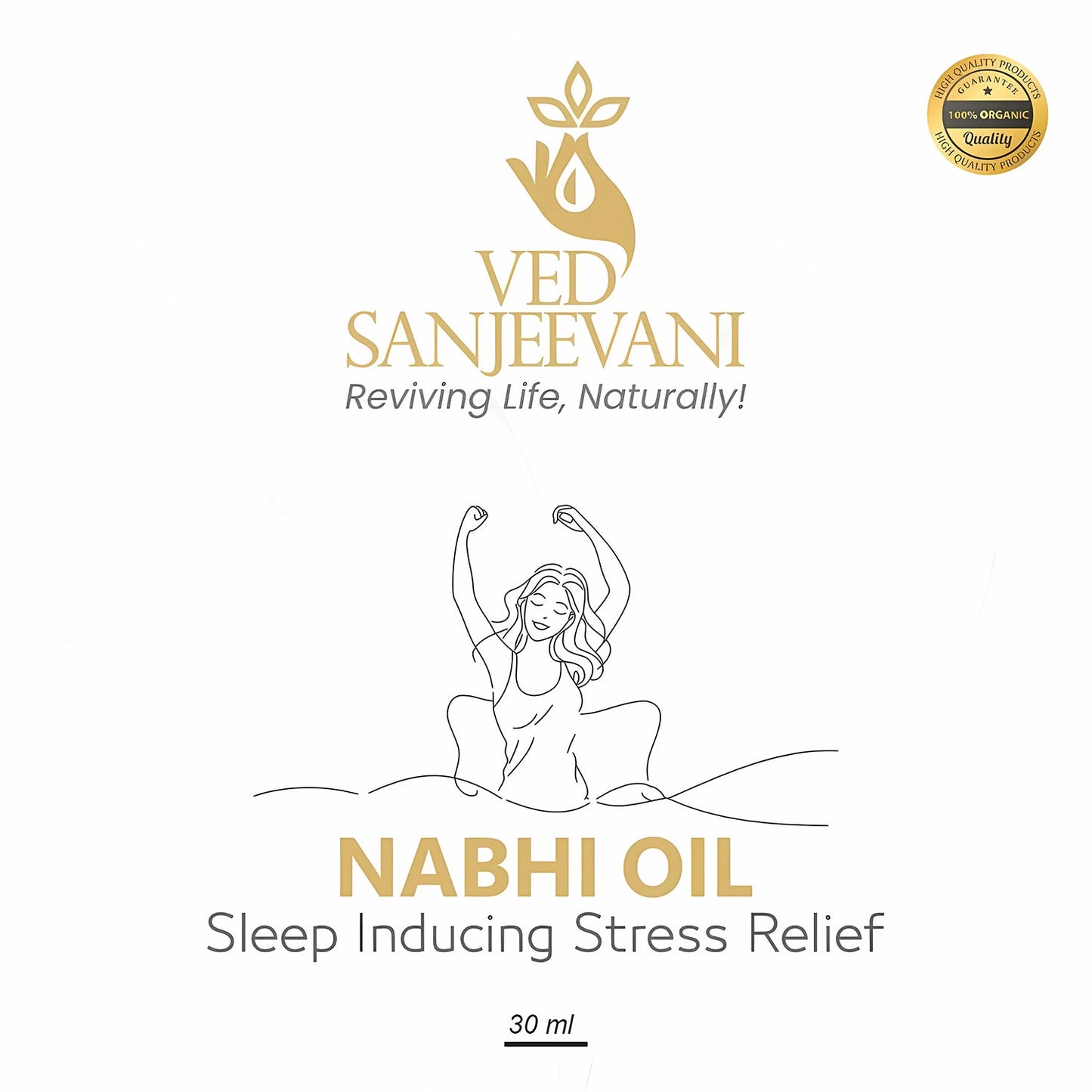 Ved Sanjeevani Nabhi Oil Sleep Inducing Stress Relief (30ML / 1 Pc)