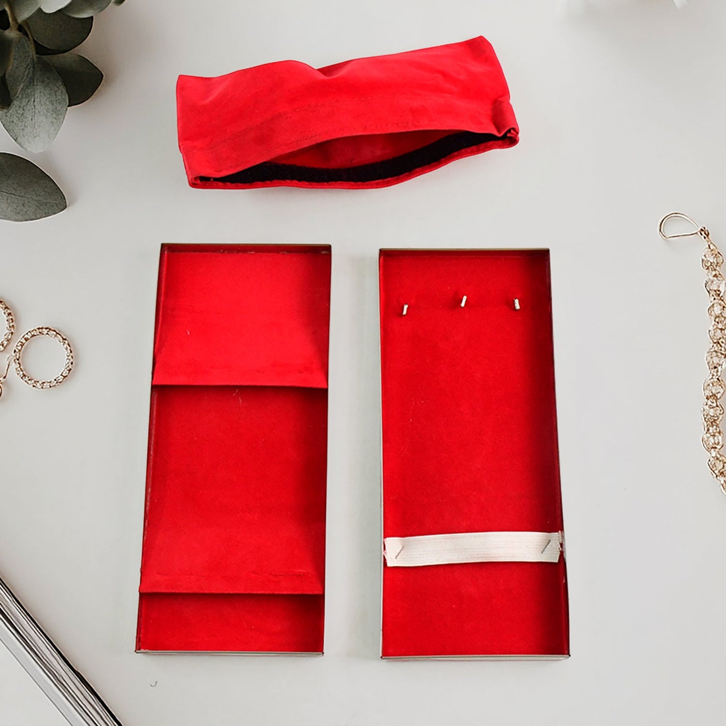 Ruby Lined Stainless Treasure Box