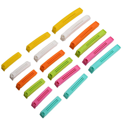 Food Bag Clip Sealer ��� Airtight Plastic Clips Snacks, Kitchen & Camping (18 P