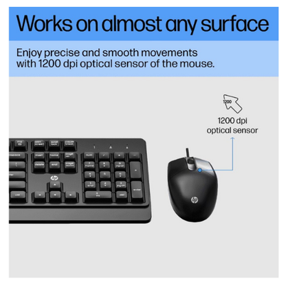 HP KM180 Wired Keyboard and Mouse Combo