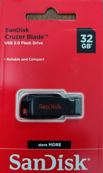 SanDisk Cruzer Blade USB 2.0 Flash Drive 32 GB