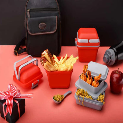 2144_travelling_lunch_box  Airtight Lunch Box with Handle & Push Lock