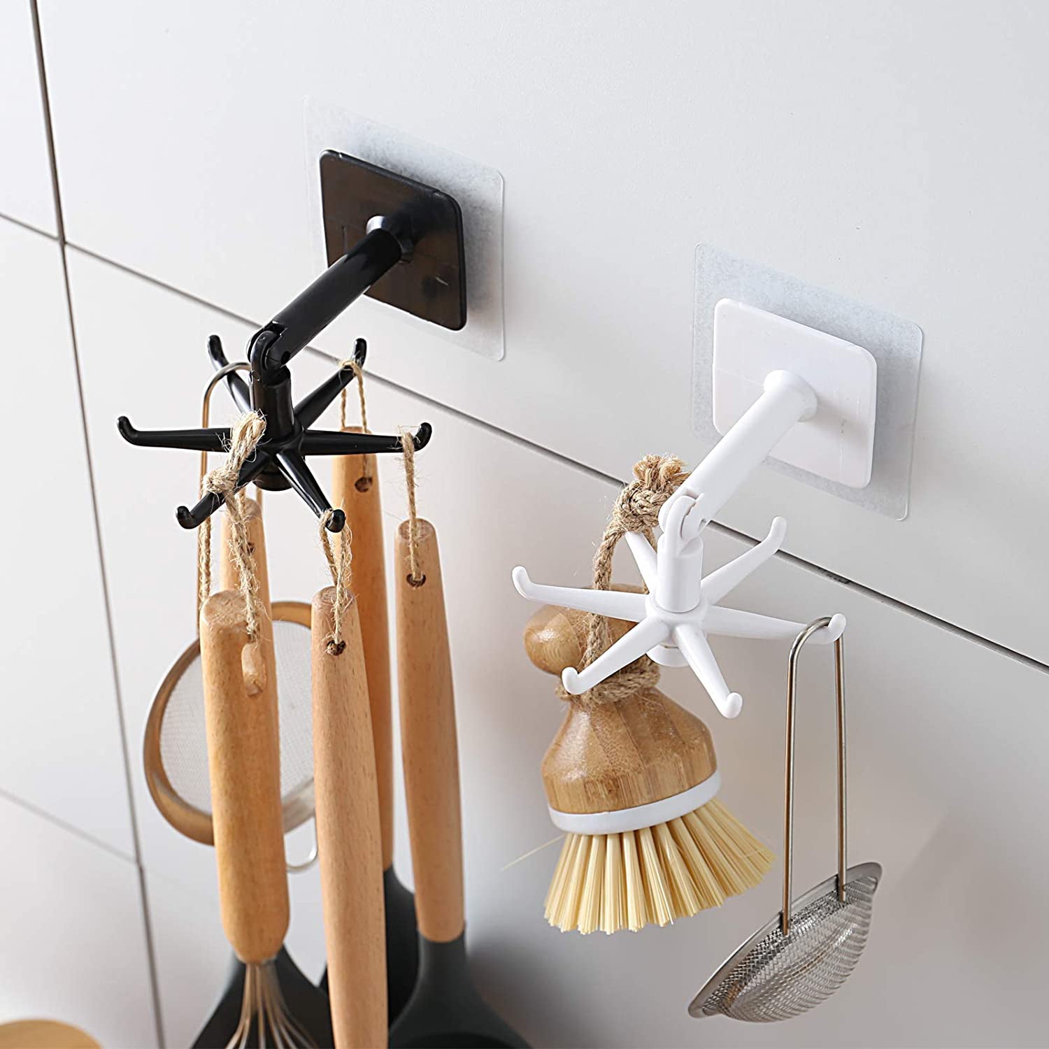 Kitchen 360 Rotatable Hook Rack
