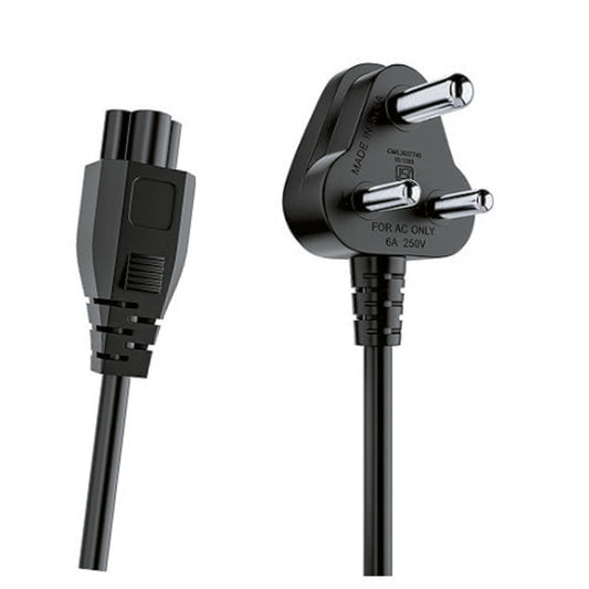 Portronics Konnect G3 350W Laptop Power Cable, 3 Pin Type Connector, 1.2 M Length (Black) (POR 2104)