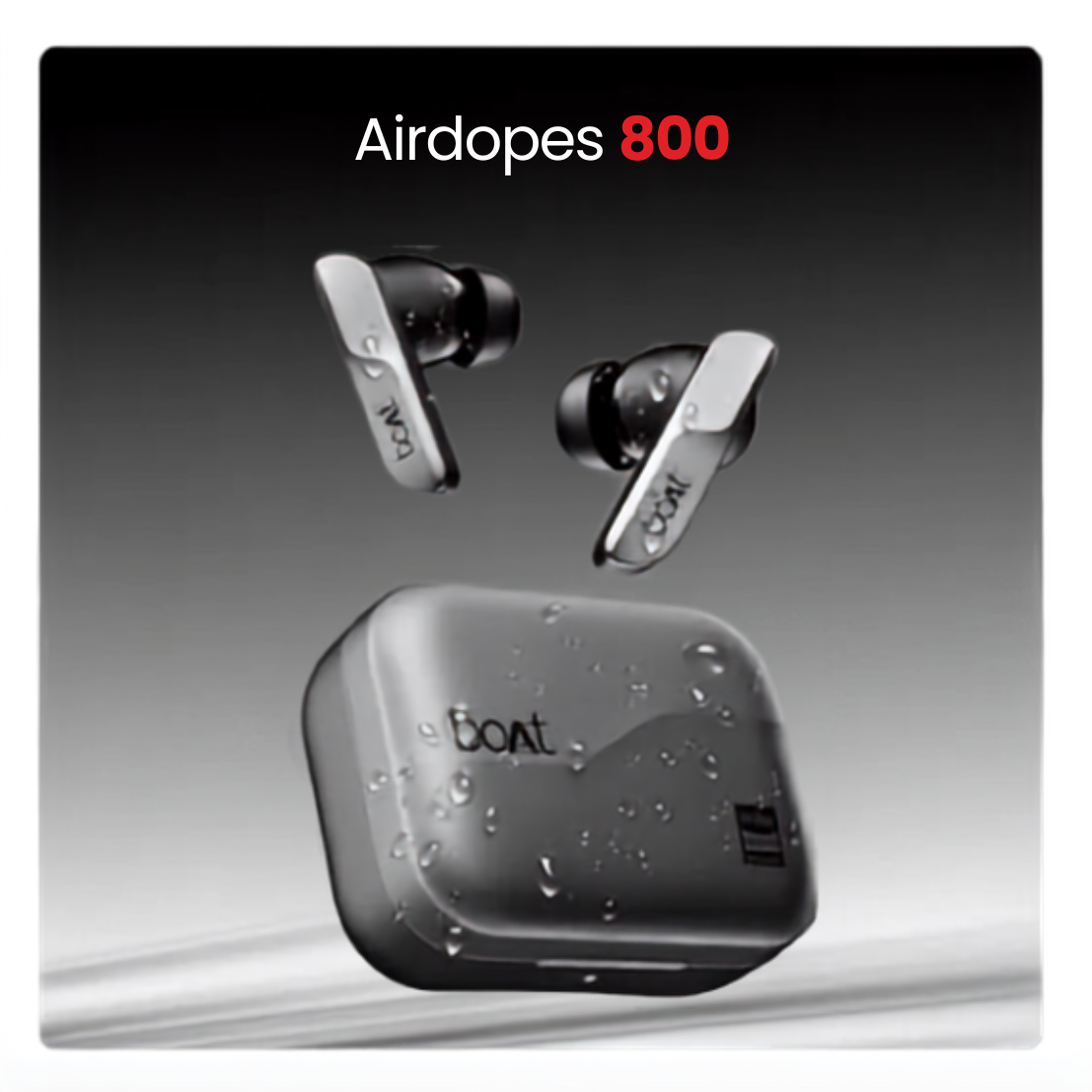boAt Airdopes 800 Hi-Def, Hi-Res Audio LDAC, 4Mic ENx, App Support, ASAP Charge, IPX5, Bluetooth v5.3, Bluetooth TWS in Ear Earbuds Wireless Earphones