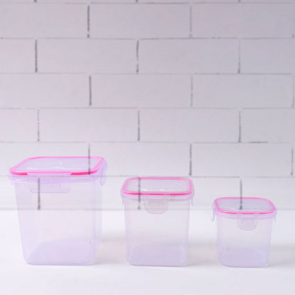 Kitchen Storage Container Set Of 3 Pcs (250, 500, 1000 ML)