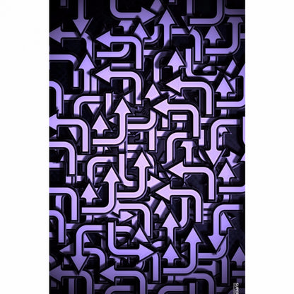 Purple Color Arrow Design Mobile Case Cover