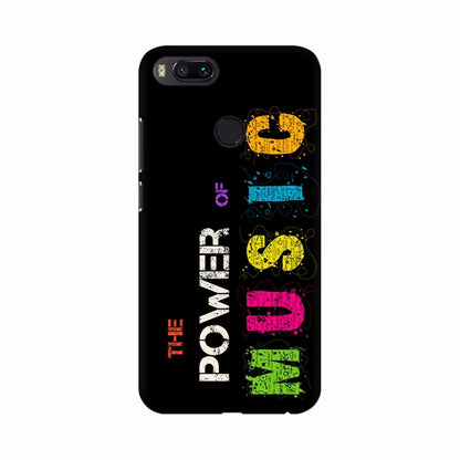 The Power of Music Colorful Text Mobile Case Cover