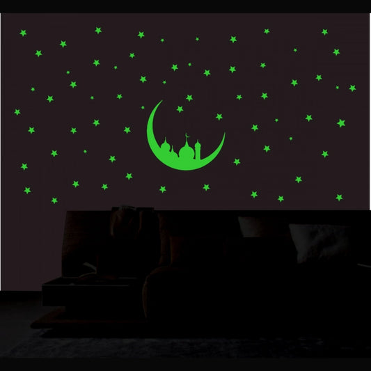Generic Green Decorative Radium Wall Sticker