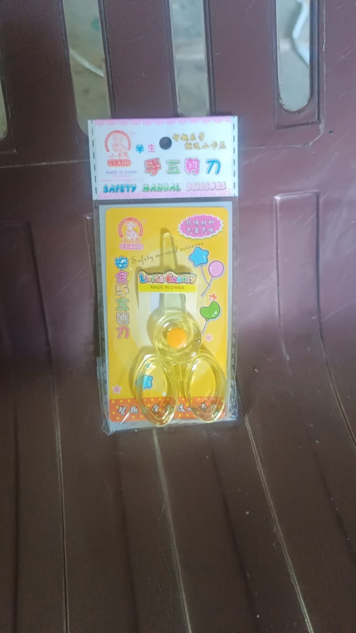 Plastic Child-Safe Scissor (1 Pc / Mix Color)