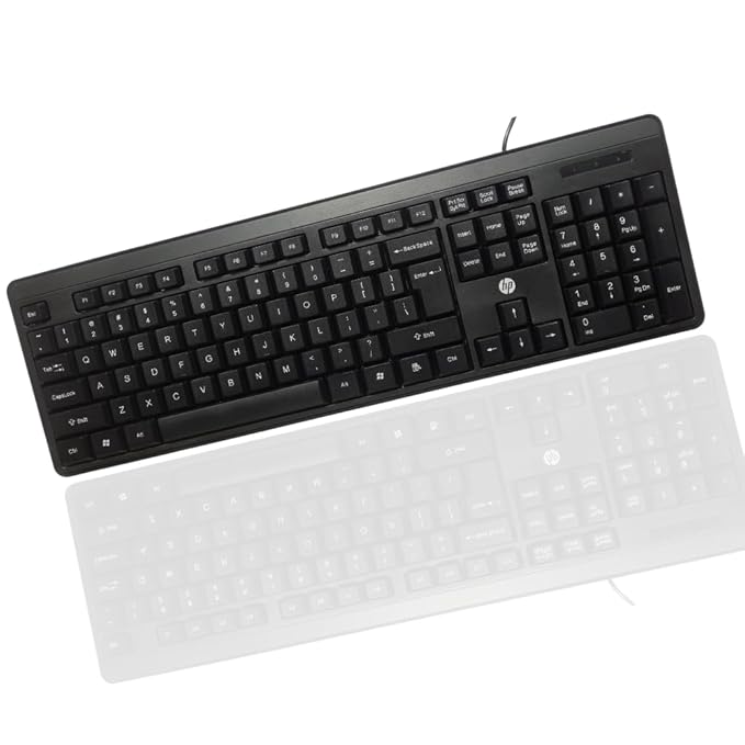 HP K100 Wired Keyboard Plug & Play Setup, LED Indicators