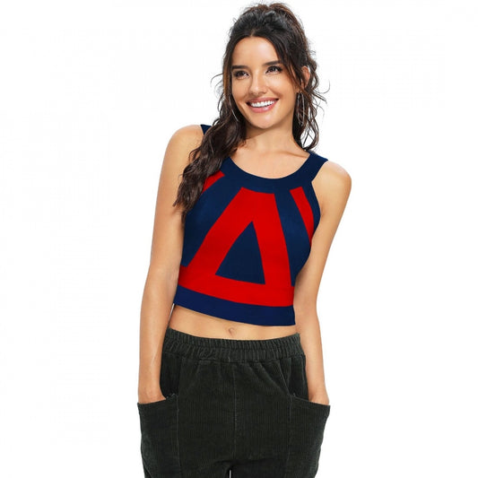 Generic Women's 95% Polyester 5% Spandex Western Wear Tops (Red)