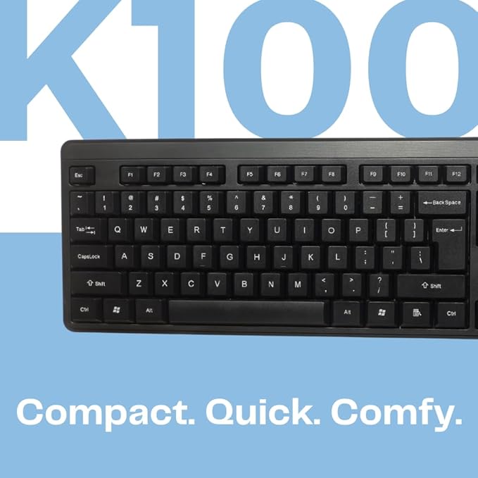 HP K100 Wired Keyboard Plug & Play Setup, LED Indicators