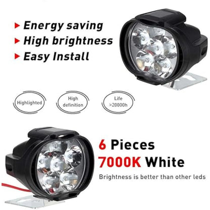 Generic Set Of 2 Shilon 9 Led Waterproof On/Off Switch For Bikes (Black)