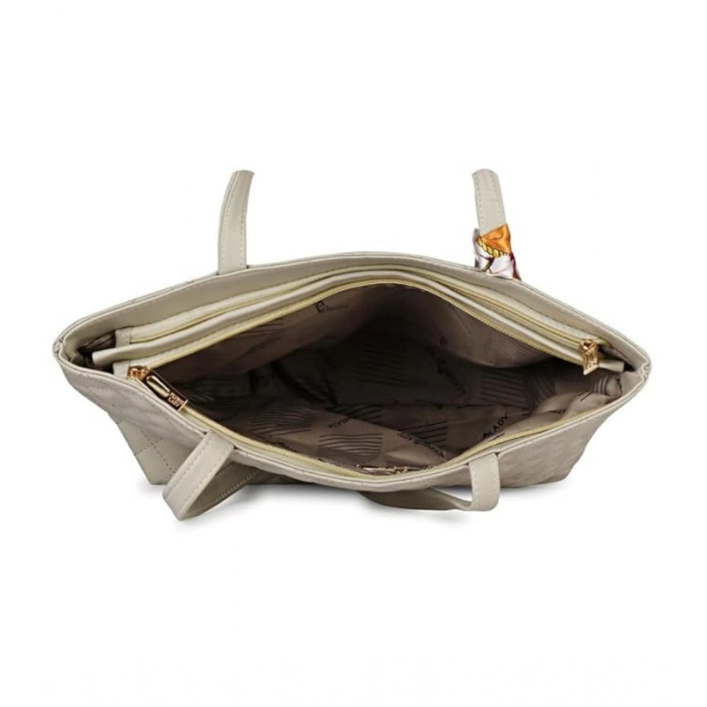 Generic Women's Polyurethane Textured  Shoulder Bag (Grey)