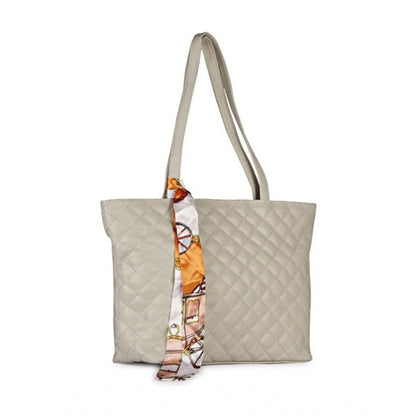 Generic Women's Polyurethane Textured  Shoulder Bag (Grey)