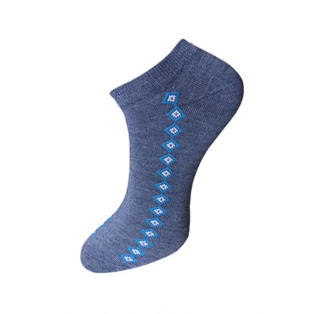 Generic 3_Pair Set Unisex Casual Cotton Printed Ankle Length Socks (Multicolor)