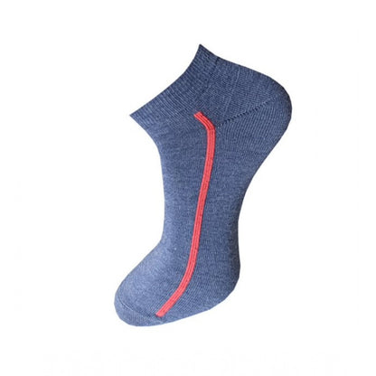 Generic 3_Pair Set Unisex Casual Cotton Solid Ankle Length Socks (Multicolor)