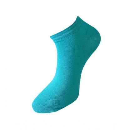 Generic 3_Pair Set Unisex Casual Cotton Solid Ankle Length Socks (Multicolor)