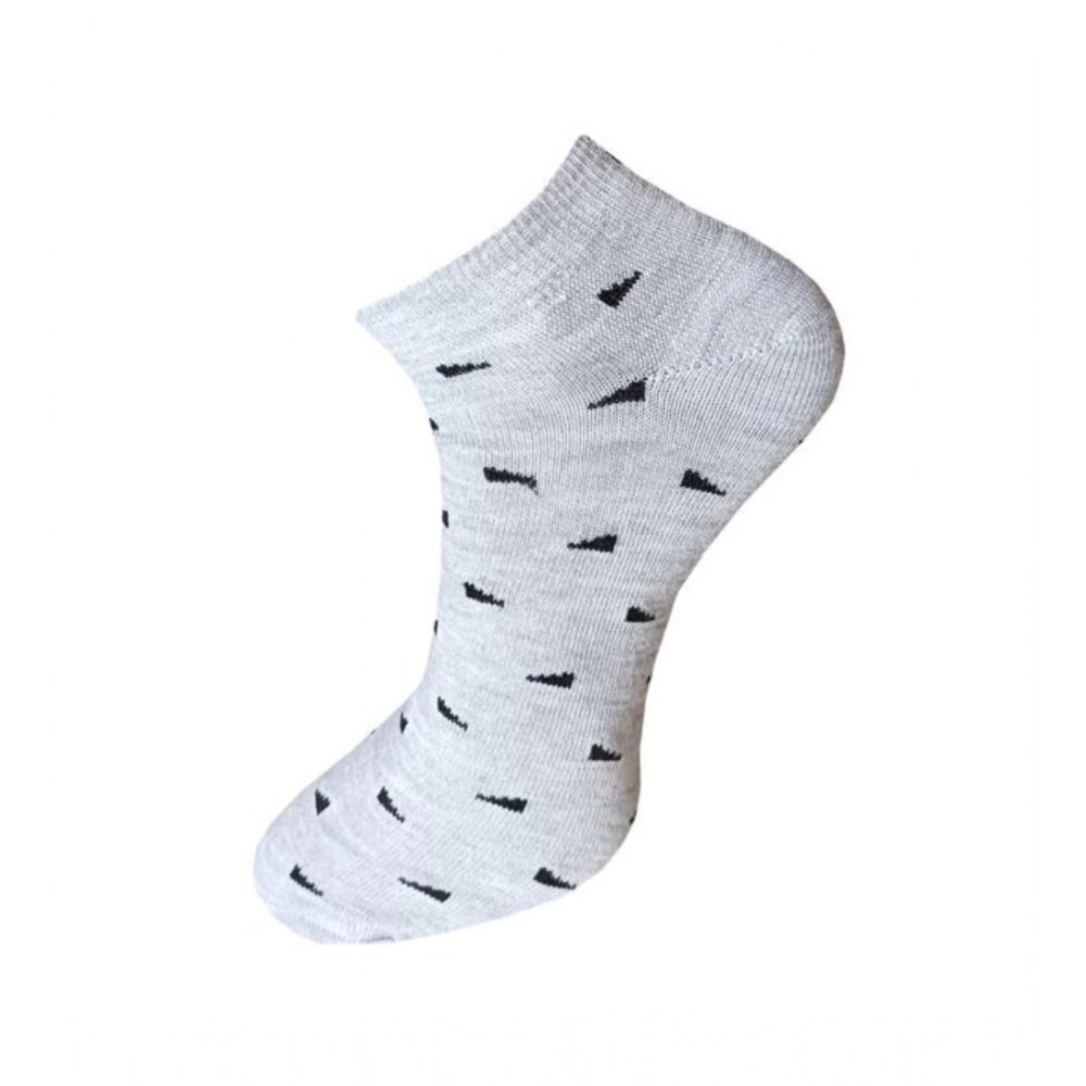 Generic 3_Pair Set Unisex Casual Cotton Printed Ankle Length Socks (Multicolor)