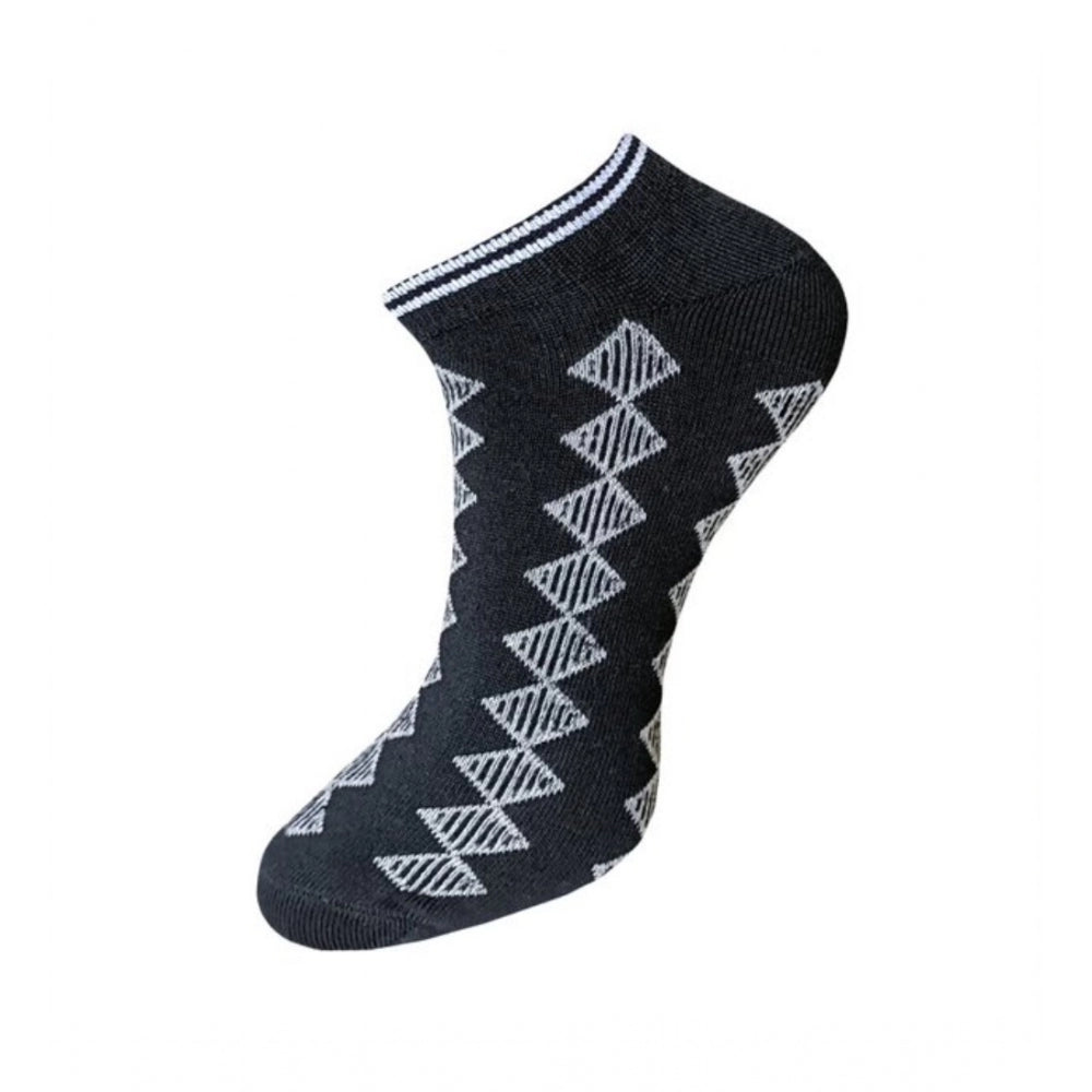 Generic 3_Pair Set Unisex Casual Cotton Printed Ankle Length Socks (Multicolor)