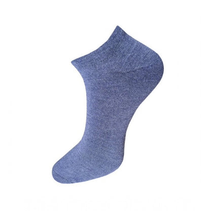 Generic 3_Pair Set Unisex Casual Cotton Solid Ankle Length Socks (Multicolor)