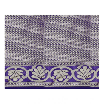 Generic Women's Jacquard Woven Saree With Unstitched Blouse 5.5Mtr (Magenta)